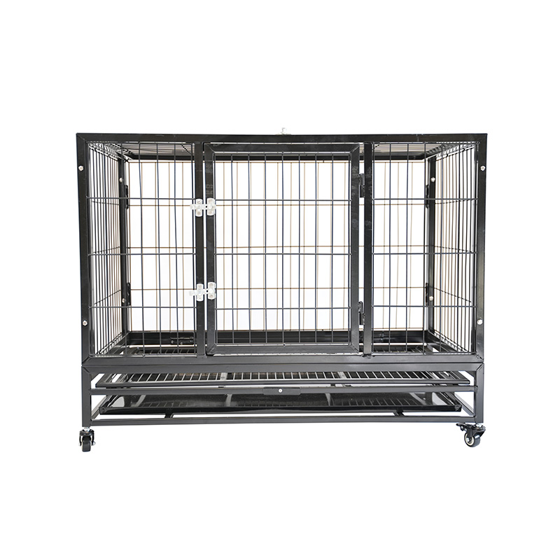 Cage pour animaux de compagnie pliable en métal robuste DH120-3, caisse pour chat et chien