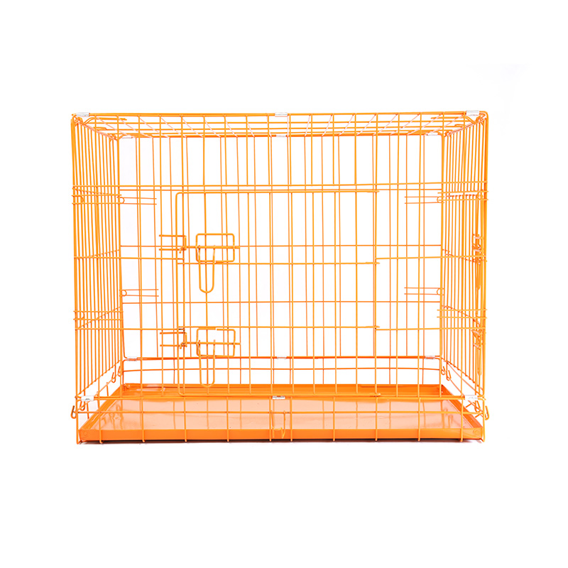 DH016-2 Niche pliable pour animaux de compagnie à 2 portes avec plateau en ABS