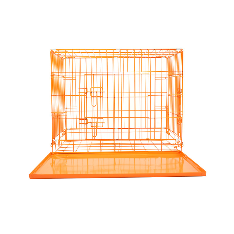 DH016-2 Niche pliable pour animaux de compagnie à 2 portes avec plateau en ABS