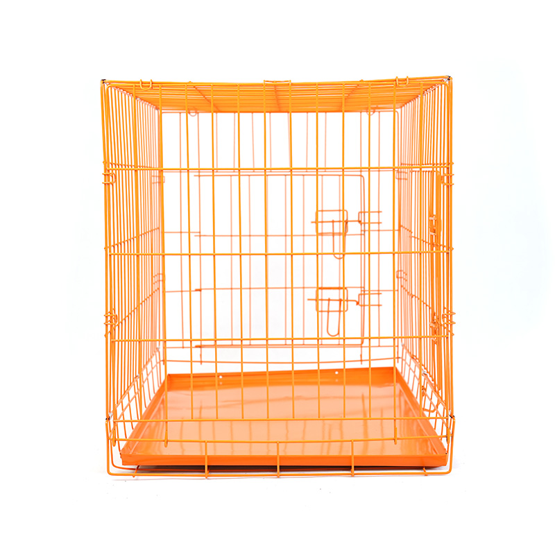 DH016-2 Niche pliable pour animaux de compagnie à 2 portes avec plateau en ABS