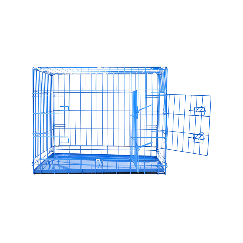 DH016-2 Niche pliable pour animaux de compagnie à 2 portes avec plateau en ABS