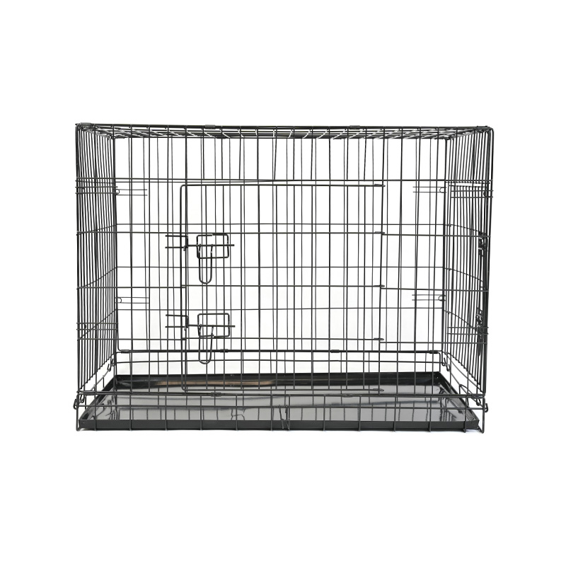 Caisse pour chien d'élevage en métal DH016-3 avec plateau en plastique