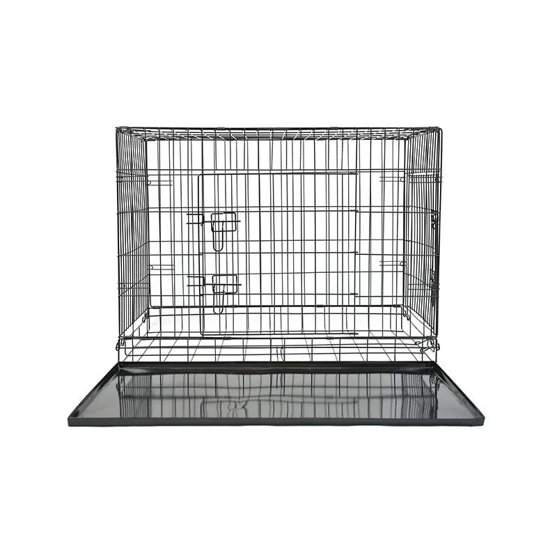 Caisse pour chien d'élevage en métal DH016-3 avec plateau en plastique