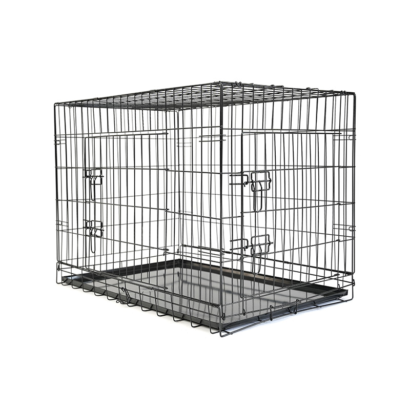 Caisse pour chien d'élevage en métal DH016-3 avec plateau en plastique