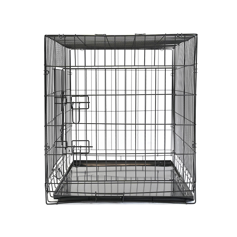 Caisse pour chien d'élevage en métal DH016-3 avec plateau en plastique