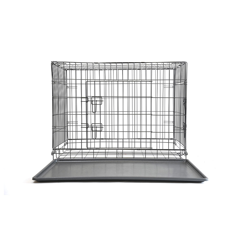 Caisse pour chien d'élevage en métal DH016-3 avec plateau en plastique