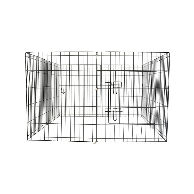 DH051-2 Caisse pliante pour parc pour animaux de compagnie en métal à 8 panneaux