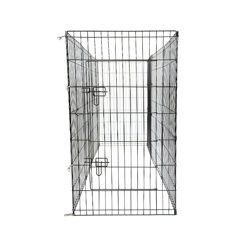 Clôture de chat de parc pour animaux de compagnie en métal pliable à 8 panneaux DH051-4