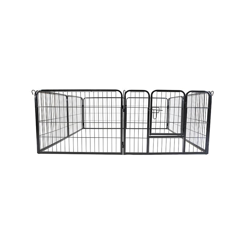 DH093-1 Clôture pour chiots en métal robuste à 8 panneaux