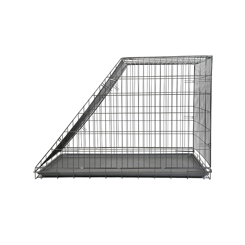 DH016XM-5 Cage pour animaux de compagnie pliable en métal inclinée de 48 pouces