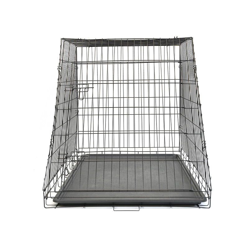 DH016XM-5 Cage pour animaux de compagnie pliable en métal inclinée de 48 pouces