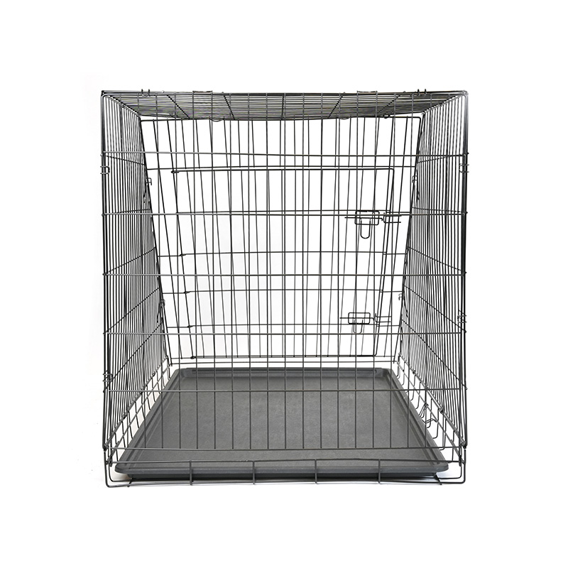 DH016XM-5 Cage pour animaux de compagnie pliable en métal inclinée de 48 pouces