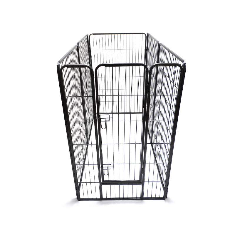 DH093-4 Parc pour animaux de compagnie en métal robuste et pliable, Portable, extérieur, 6 panneaux