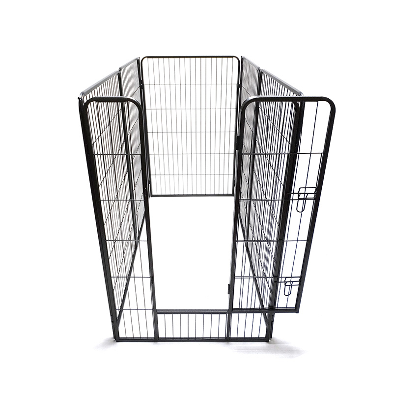 DH093-4 Parc pour animaux de compagnie en métal robuste et pliable, Portable, extérieur, 6 panneaux