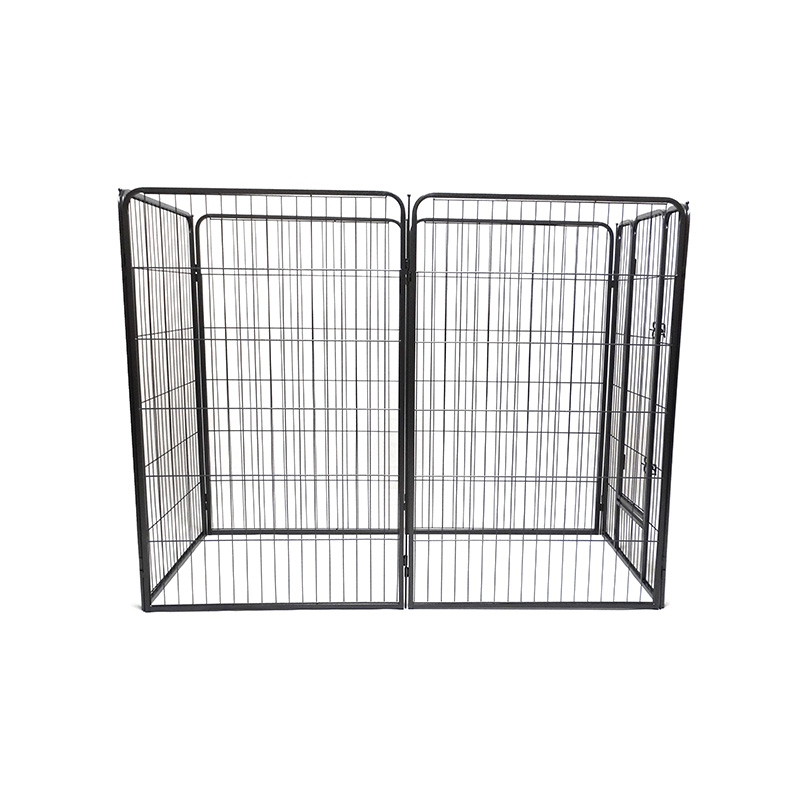 DH093-4 Parc pour animaux de compagnie en métal robuste et pliable, Portable, extérieur, 6 panneaux