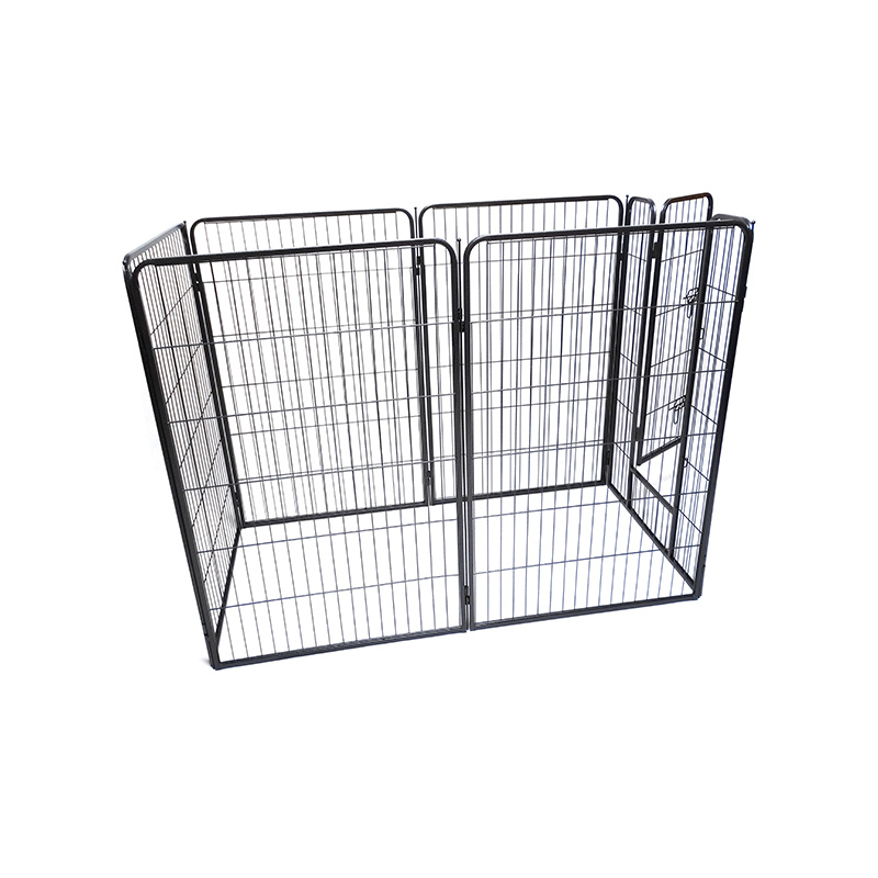 DH093-4 Parc pour animaux de compagnie en métal robuste et pliable, Portable, extérieur, 6 panneaux