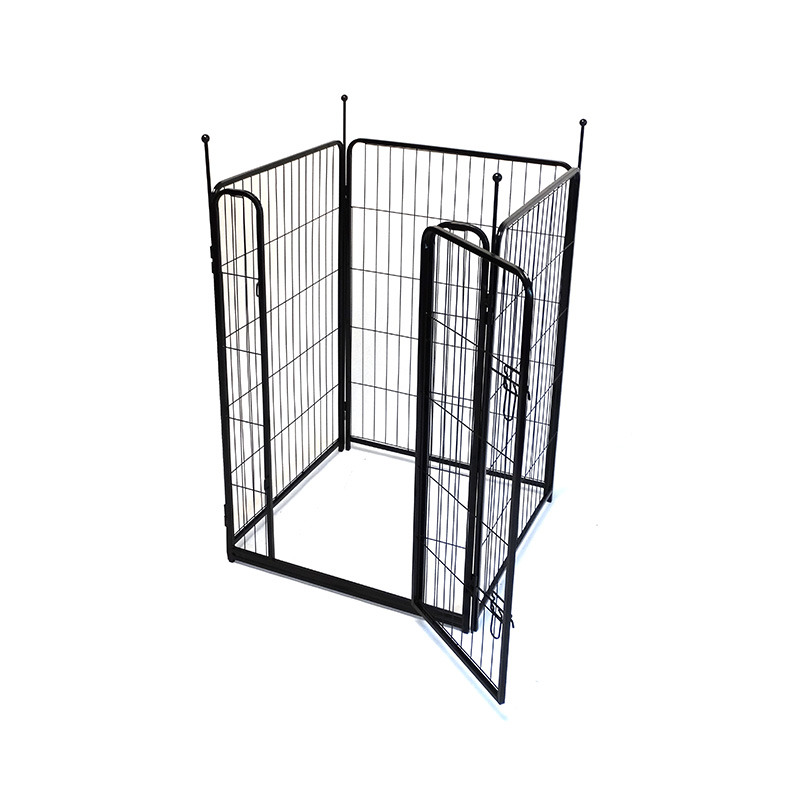 Parc pliable extérieur en métal pour chien de compagnie 68*101*8 avec portes