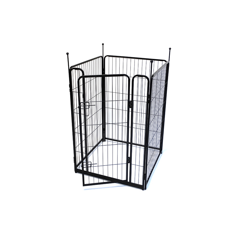 Parc pliable extérieur en métal pour chien de compagnie 68*101*8 avec portes