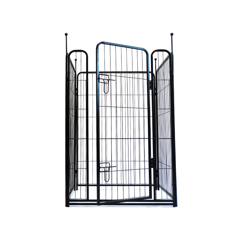 Parc pliable extérieur en métal pour chien de compagnie 68*101*8 avec portes